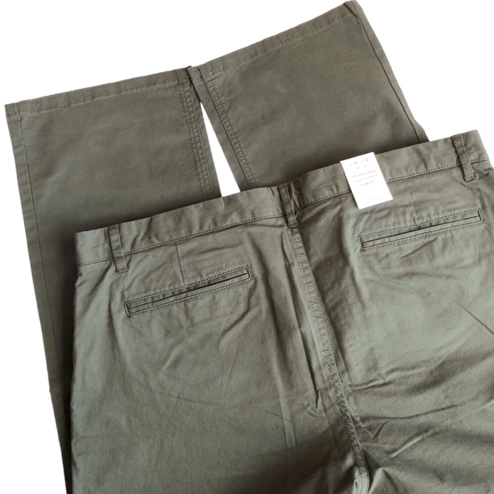 7 Diamonds Journey Olive Straight Leg  Chinos 36 x 32 - Picture 4 of 16